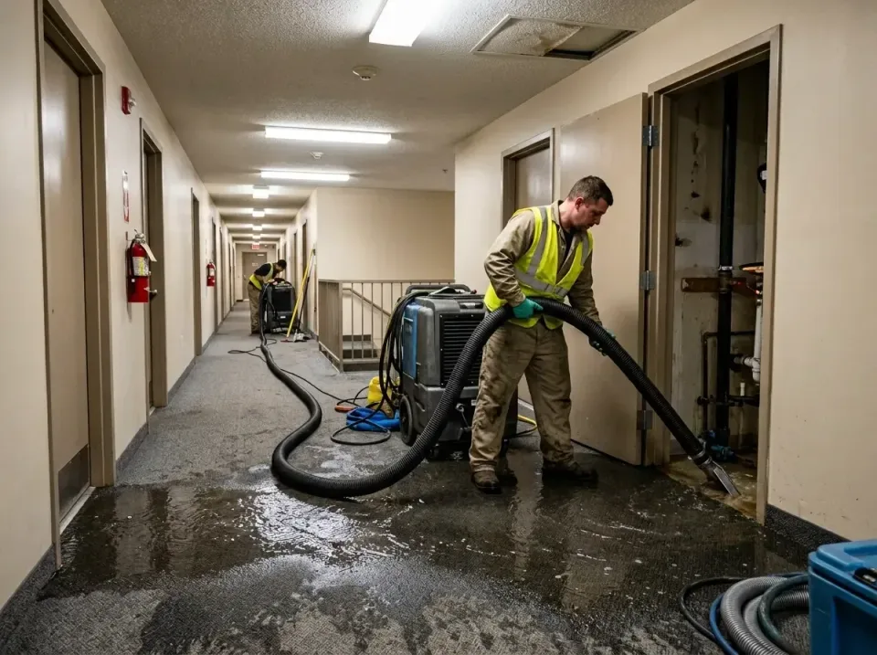 multi-unit-apartment-hallway-f-005 — frequently asked questions, Emergency Burst Pipe Water Extraction & Removal in East Bre…